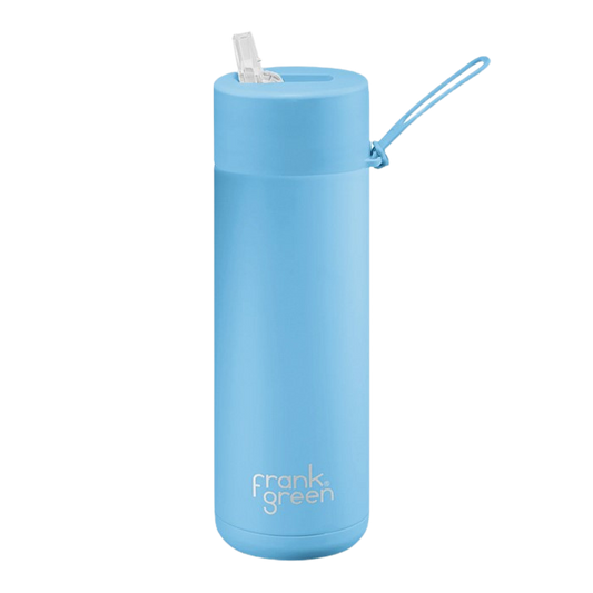 Frank Green Ceramic Reusable Bottle - Sky Blue 595ml