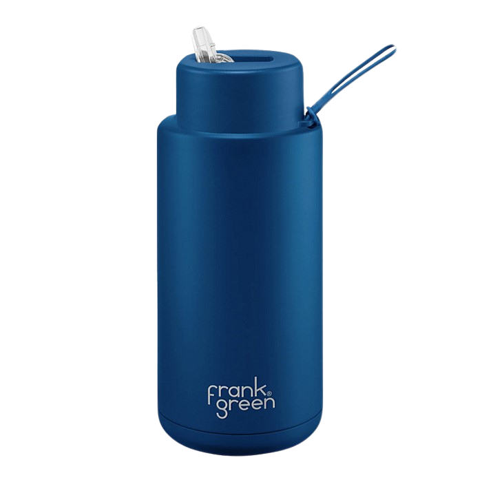 Frank Green Ceramic Reusable Bottle - Deep Ocean 1 Litre