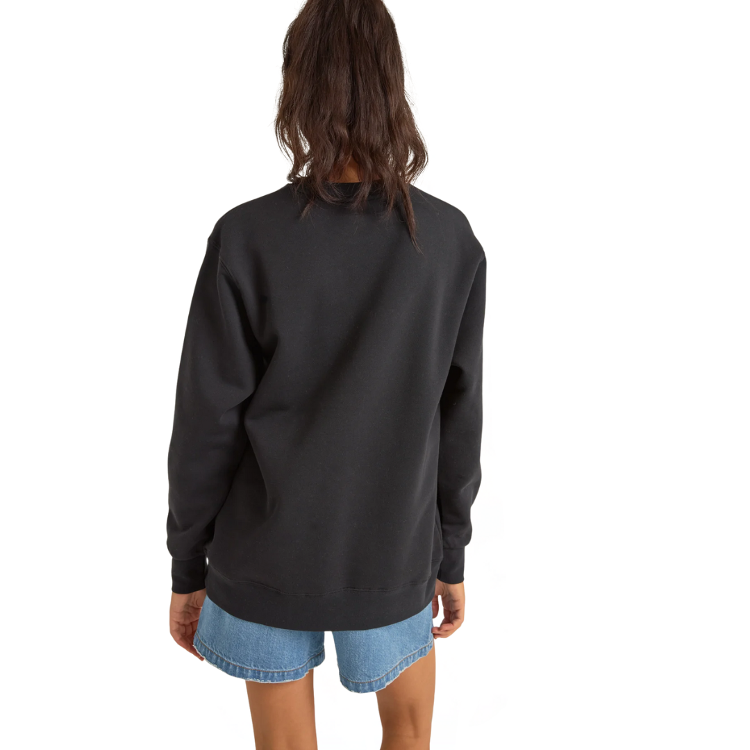 Flagship Boyfriend Fleece Crew - Black
