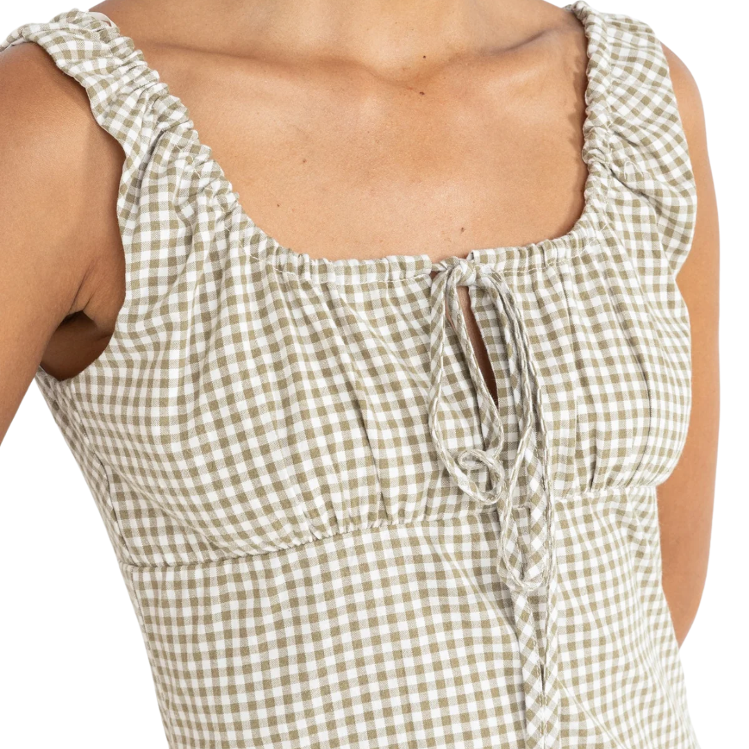 Lola Check Maxi Dress