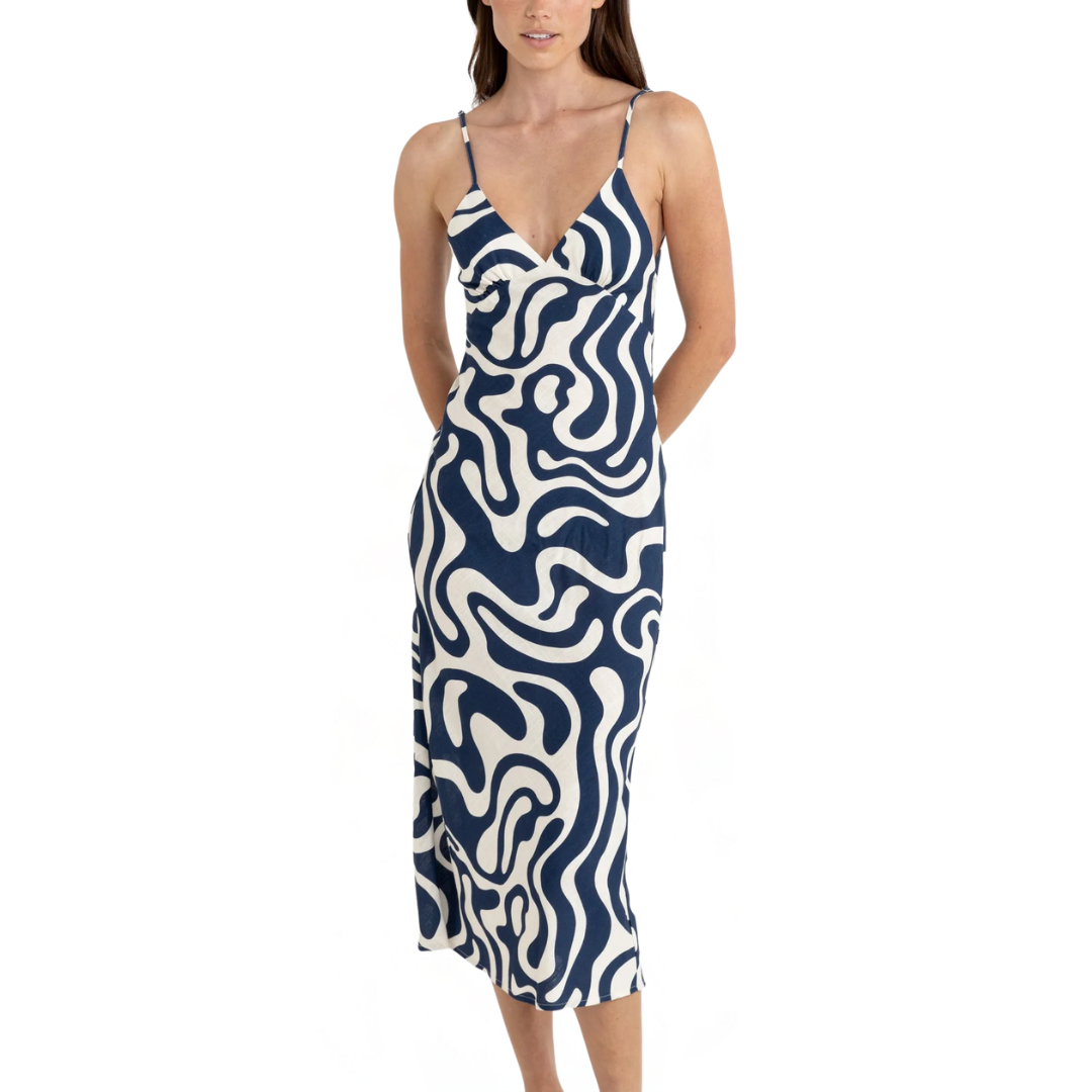 Waverly Bias Cut Midi Dress