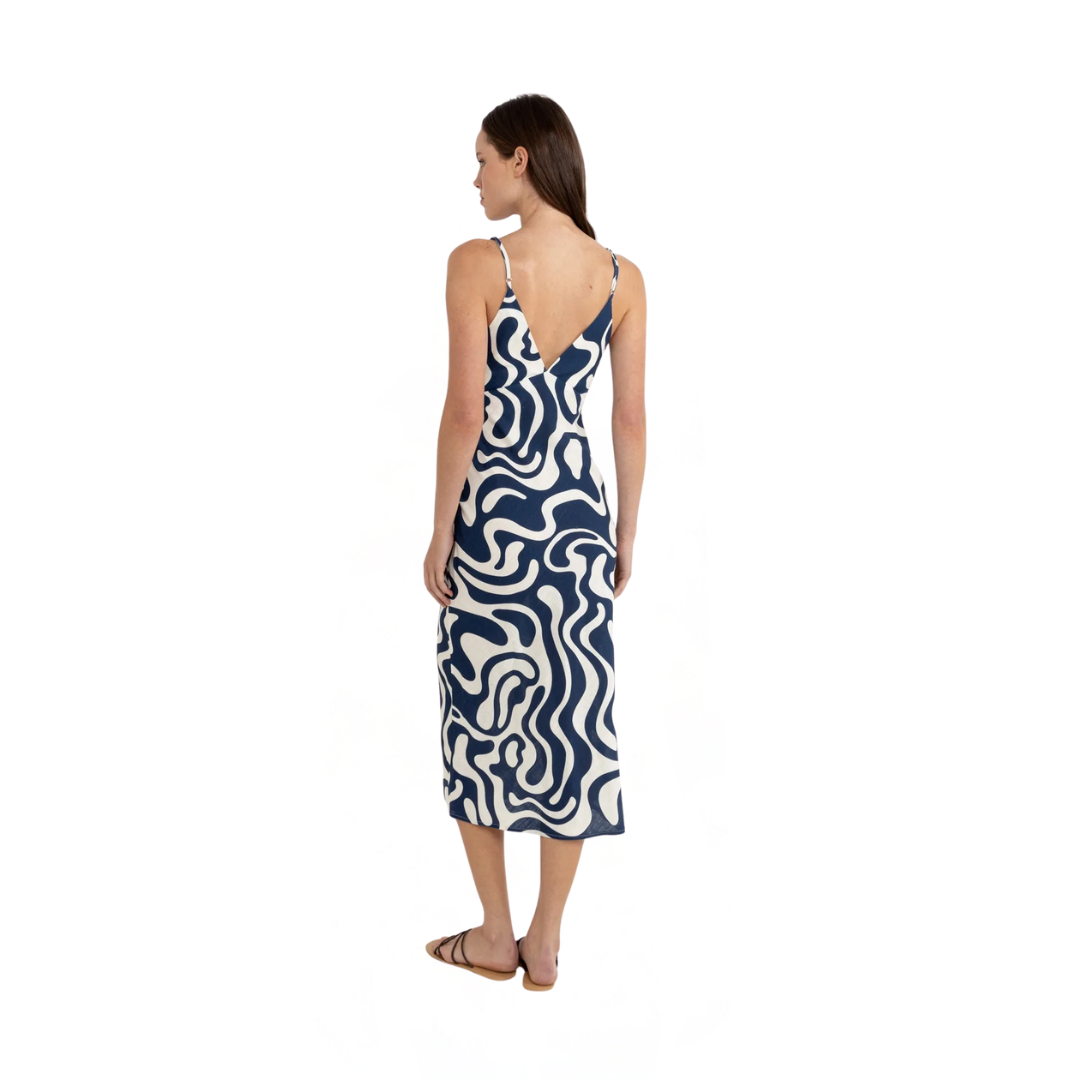 Waverly Bias Cut Midi Dress