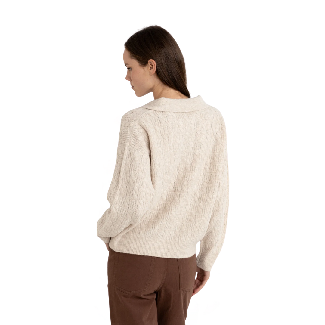 Lexie V-Neck Collared Jumper
