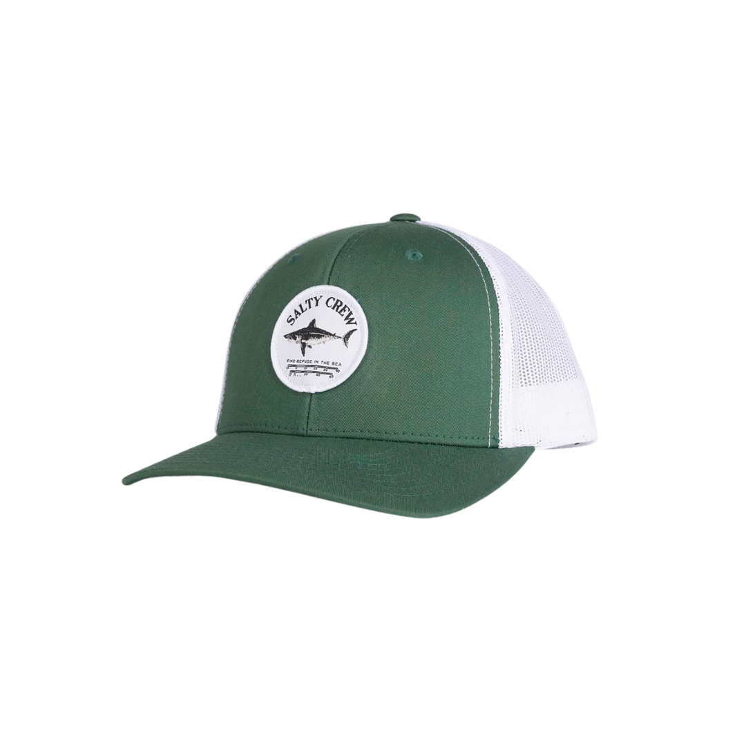 Bruce Retro Trucker - Evergreen/White