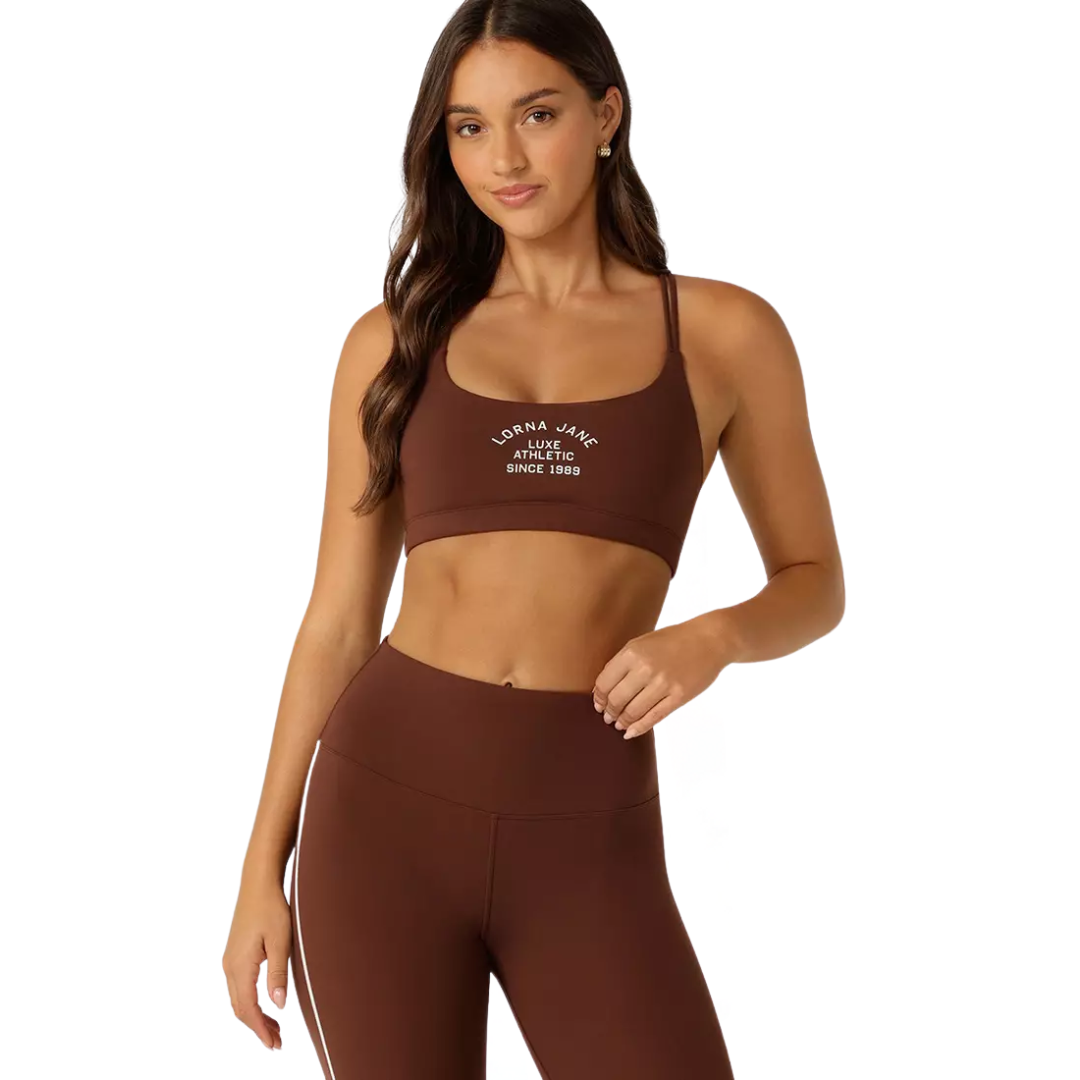 Limited Edition Lotus Crop Sports Bra - Truffe
