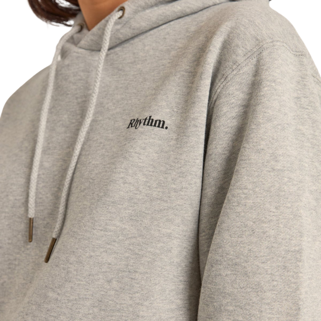 Logo Boyfriend Fleece Hood - Grey
