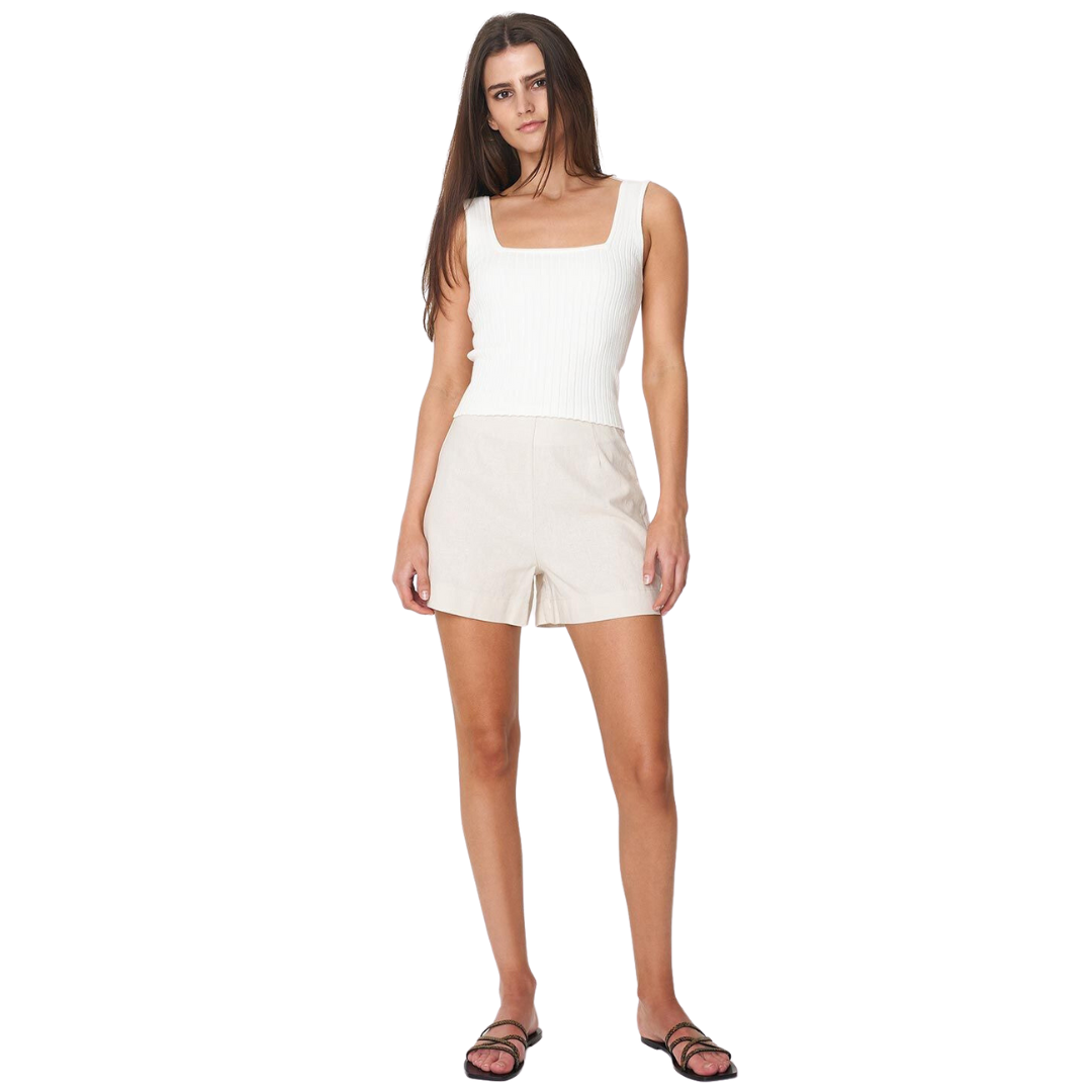 Casa High Waist Short - Natural