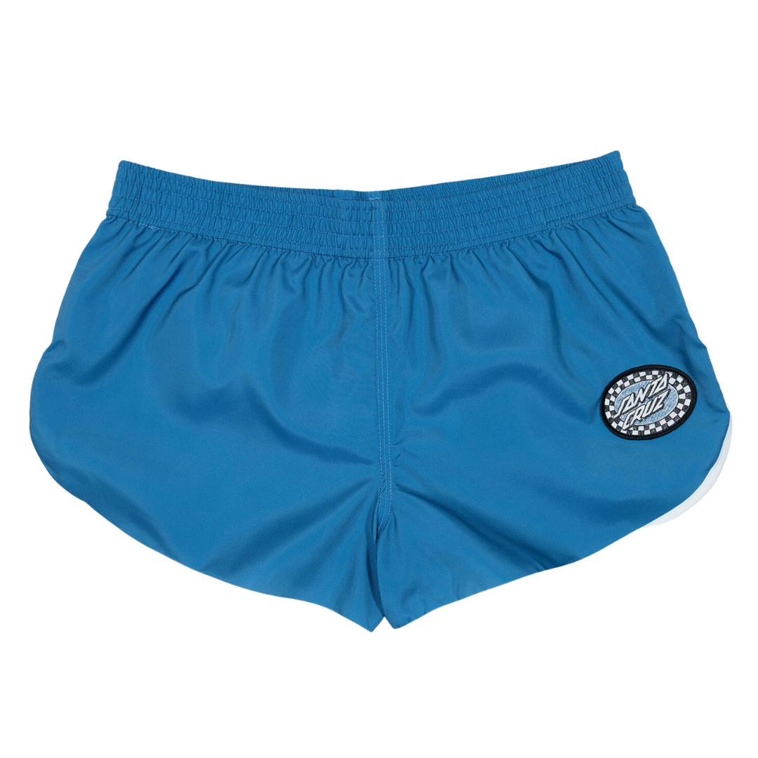 Check Oval Board Short - Blue