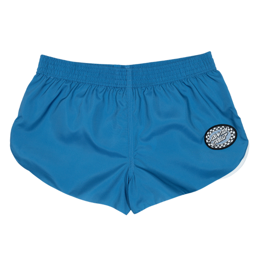 Check Oval Board Short - Blue