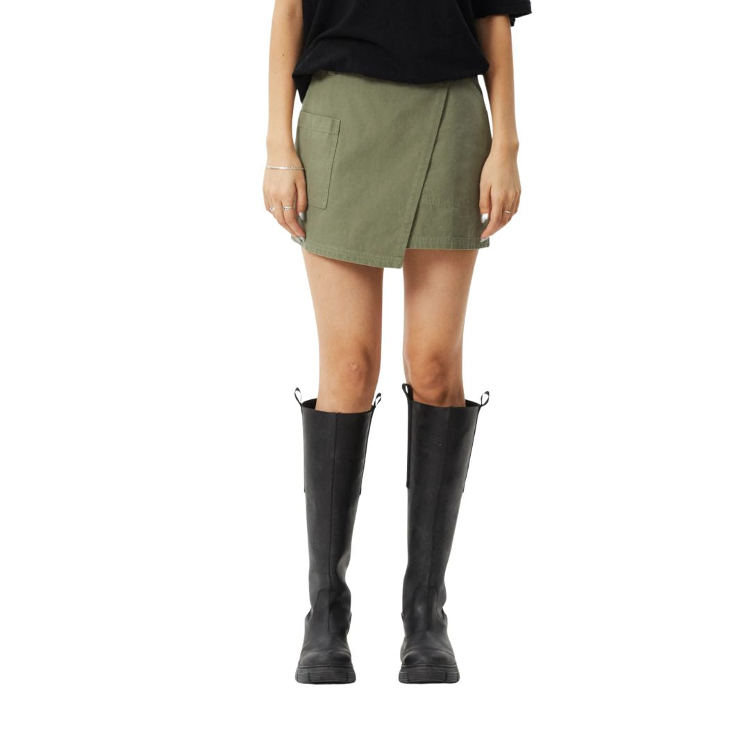 Fraser Utility Mini Skirt - Olive