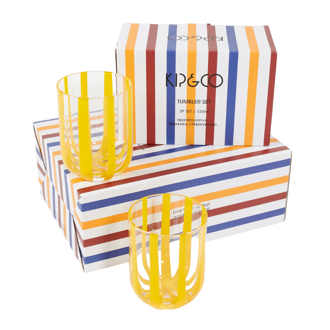 Golden Stripe Tumbler 2P Set