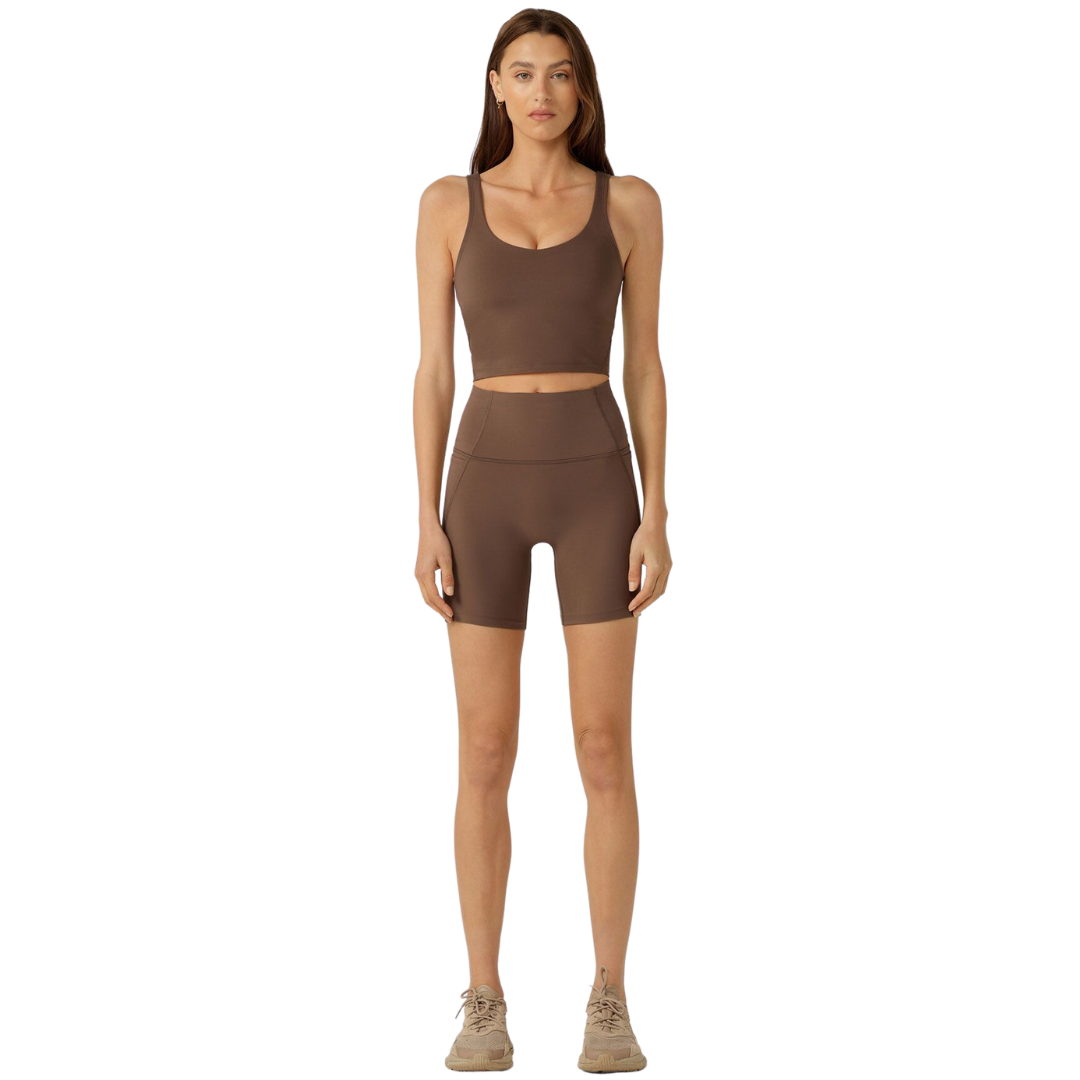 Hi-Fold No Ride Bike Short - Chocolate
