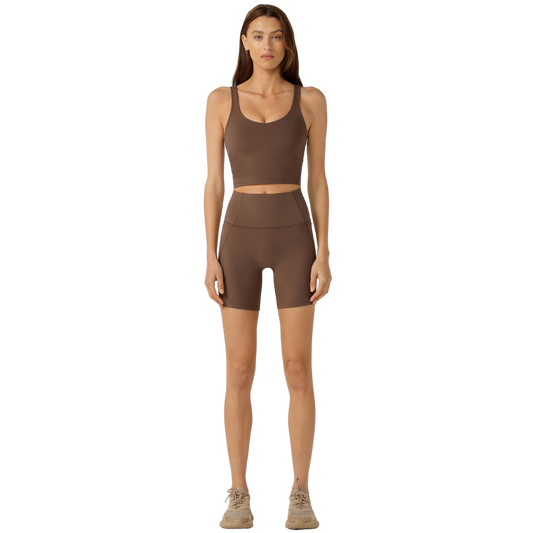 Hi-Fold No Ride Bike Short - Chocolate
