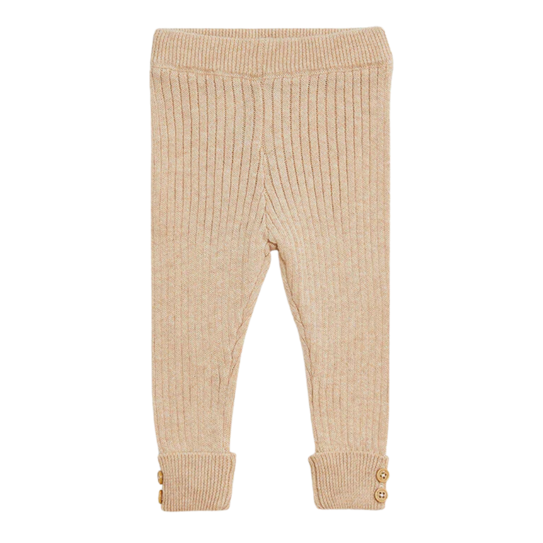 Texture Rib Legging - Truffle