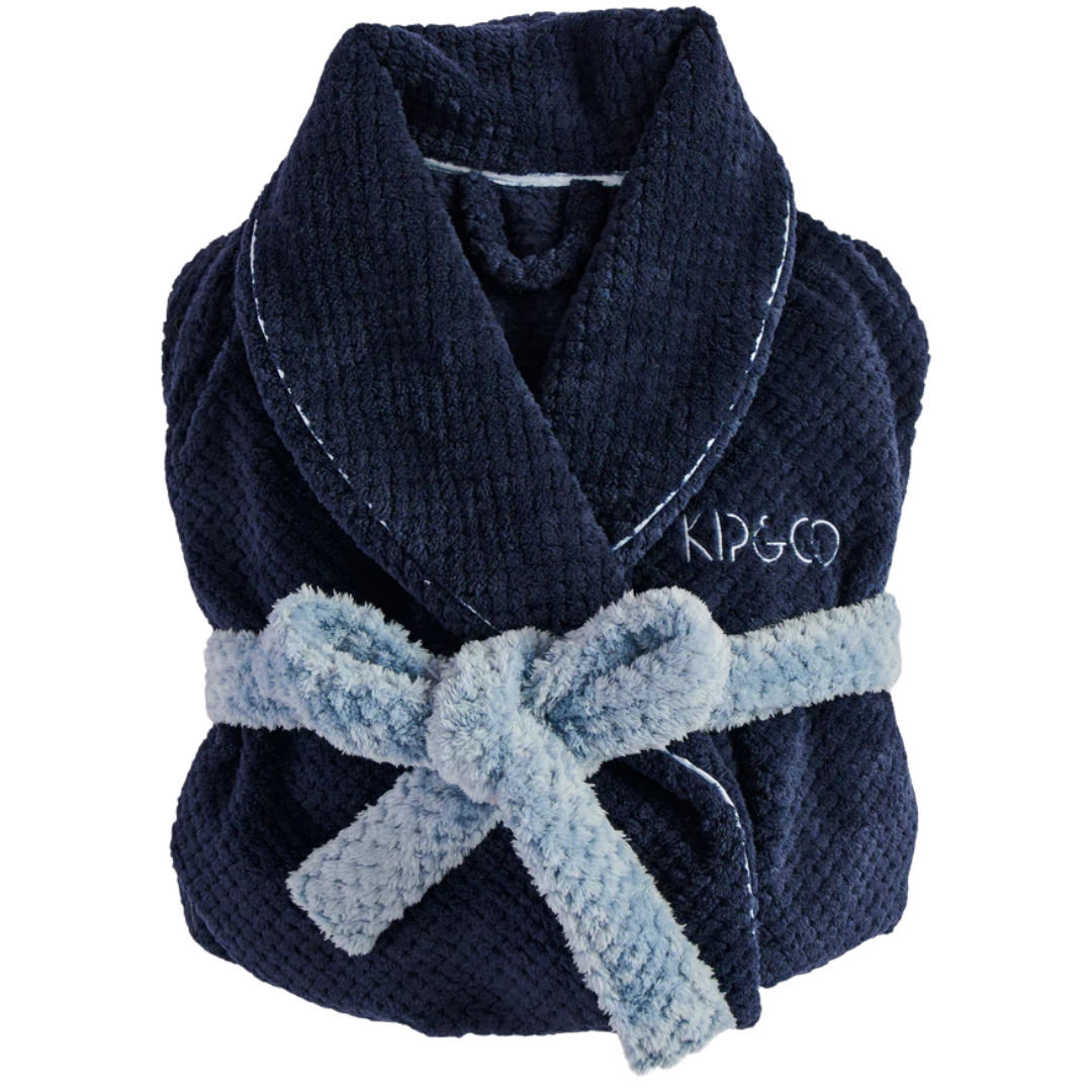 Deep Blue Cosy Robe - S/M