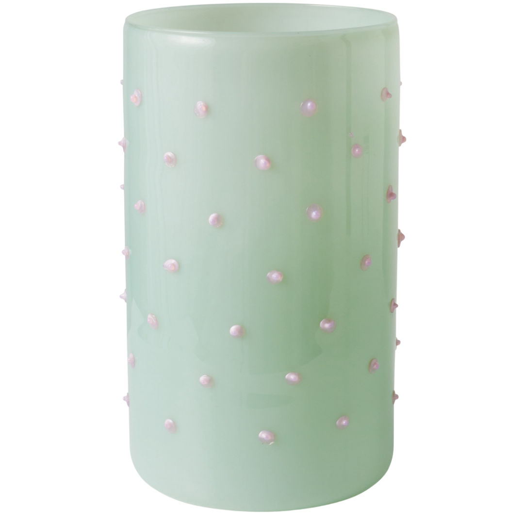 Pistachio Polkadot Vase