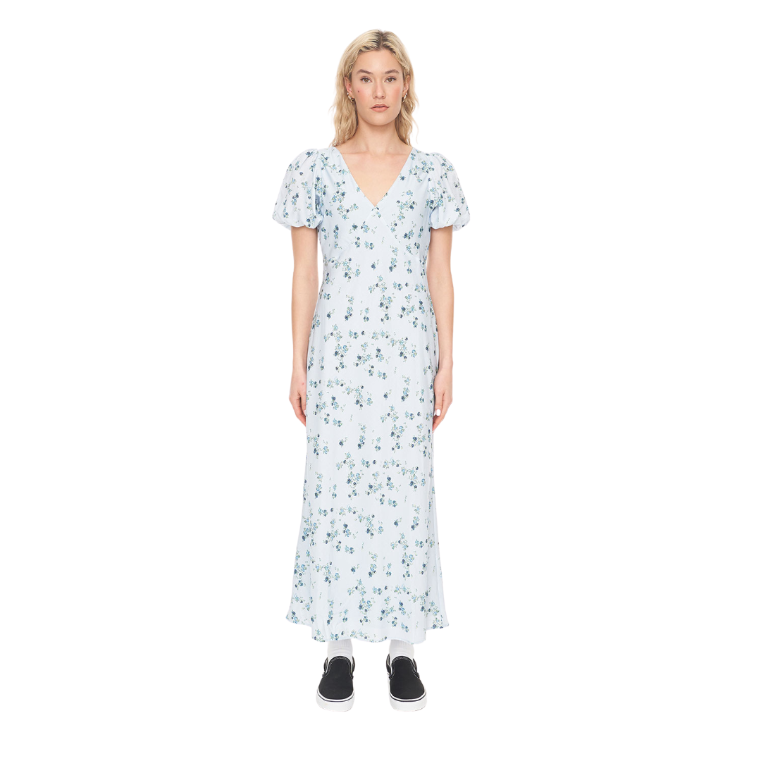 Lalisa Cleo Midi Dress - Blue Floral