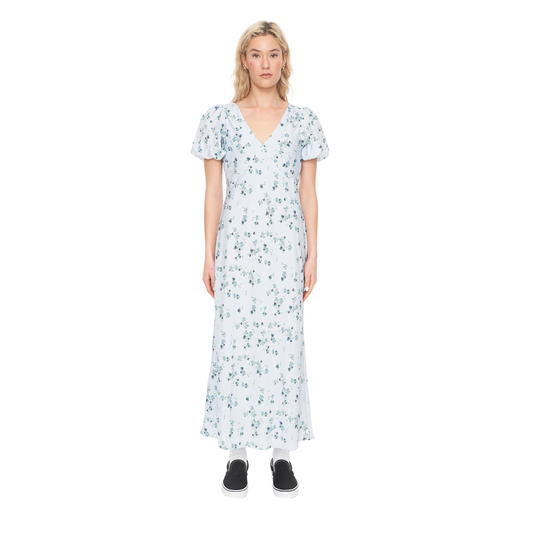 Lalisa Cleo Midi Dress - Blue Floral