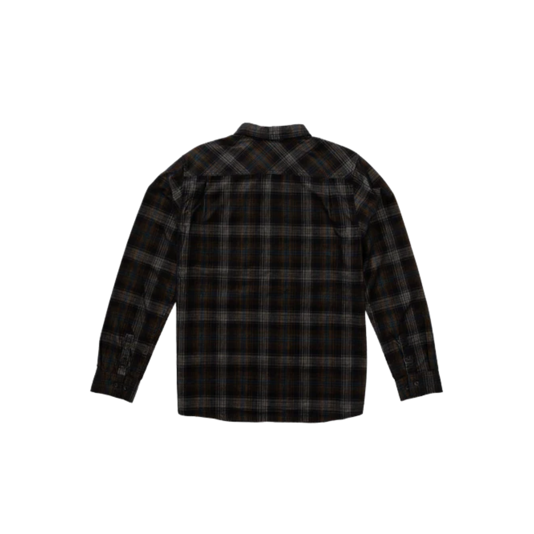 Caster Long Sleeve Cord Shirt - Black