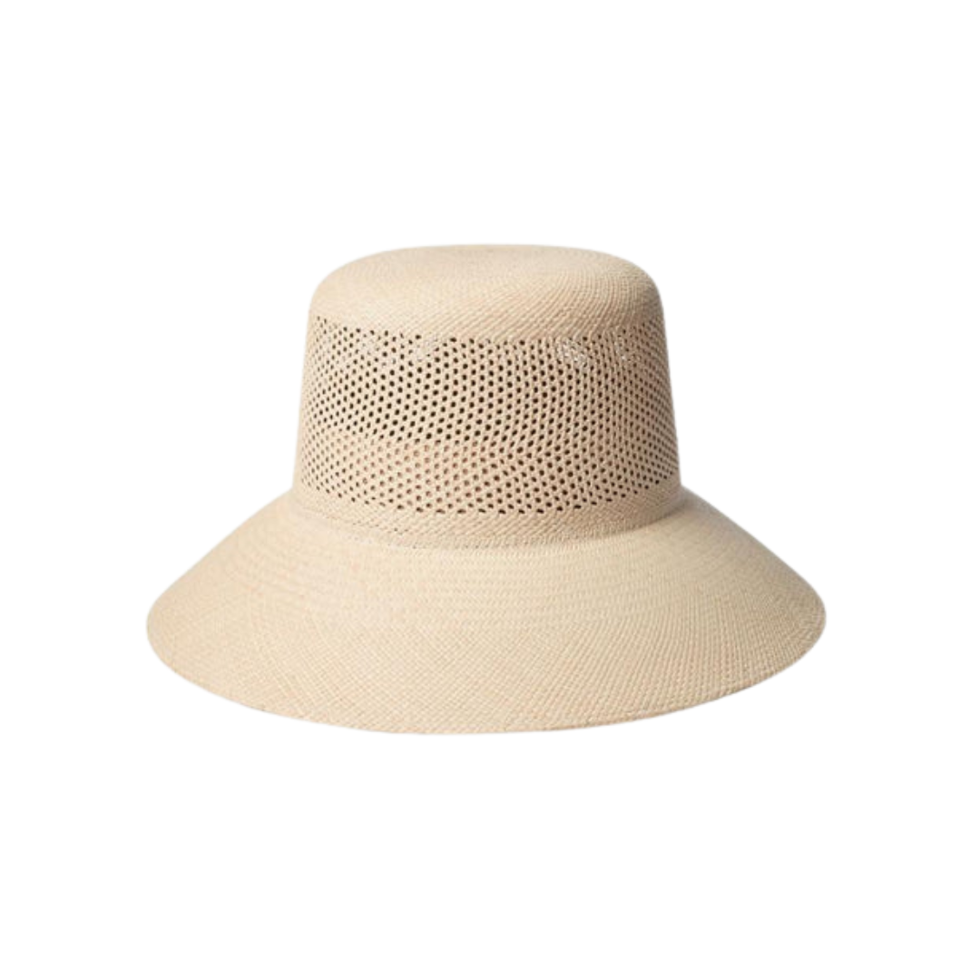 Lopez Panama Straw Bucket Hat - Catalina Sand