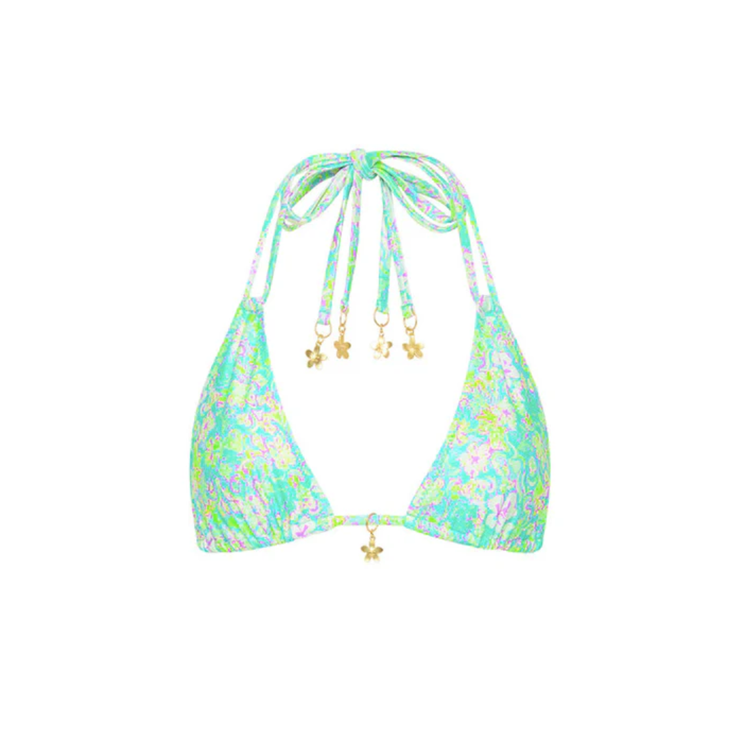 Bralette Bikini Top - Hibiscus Fizz