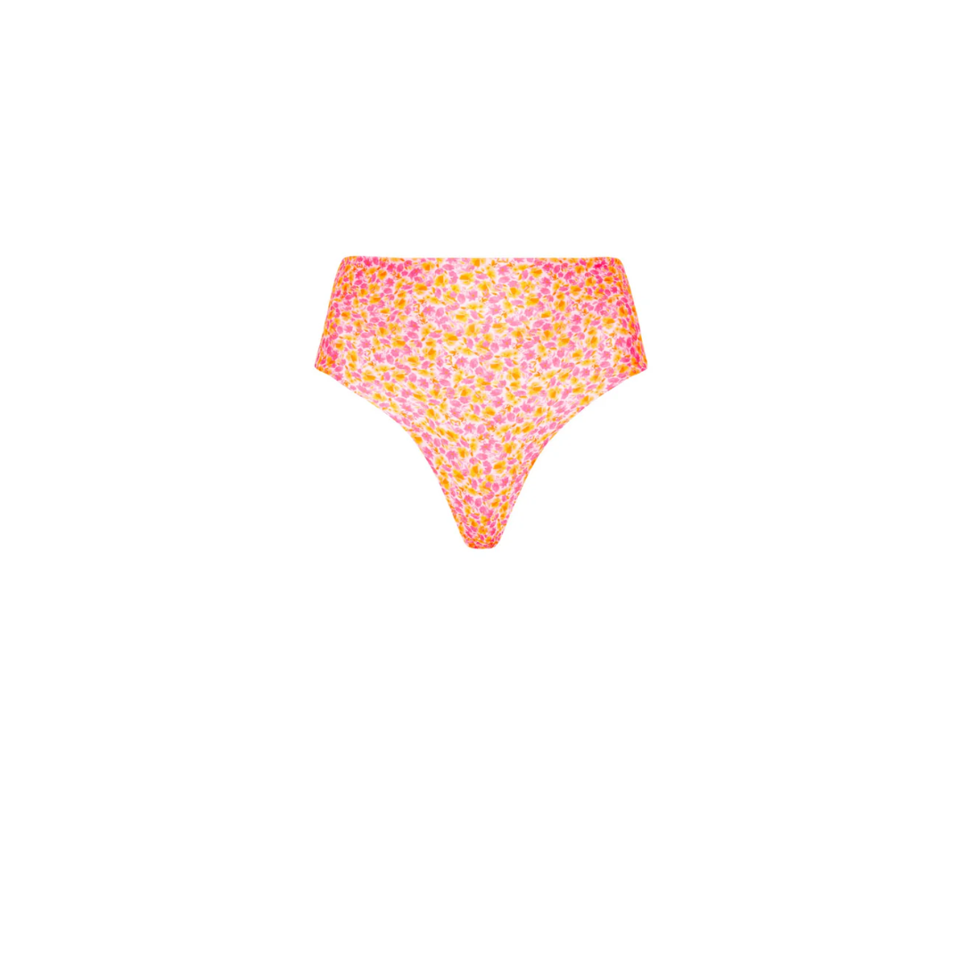 High Hip Cheeky Bikini Bottom - Sherbet Shimmer
