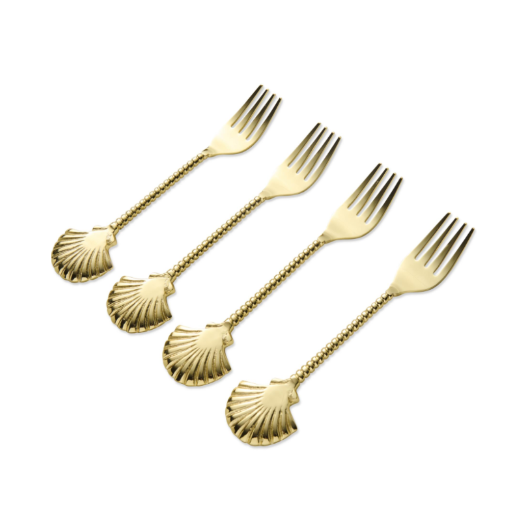 Island Shells Oyster Fork Set of 4