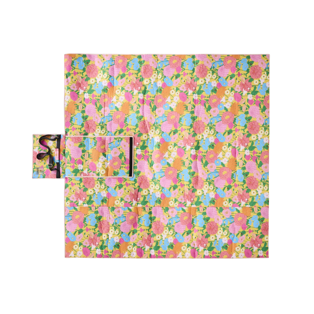Follow The Sun Yellow Picnic Mat One Size