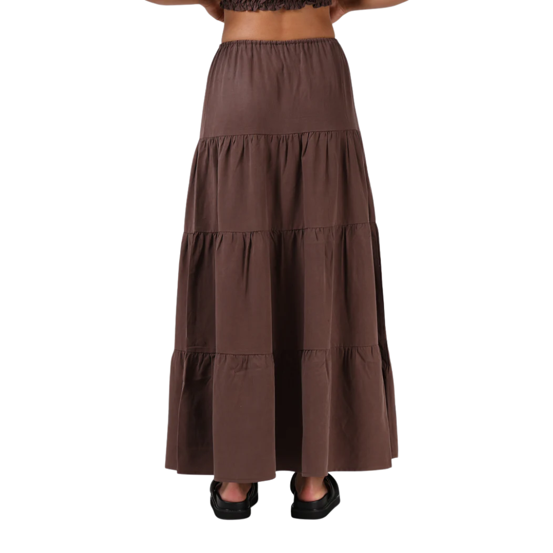 Ruby Maxi Skirt - Chocolate