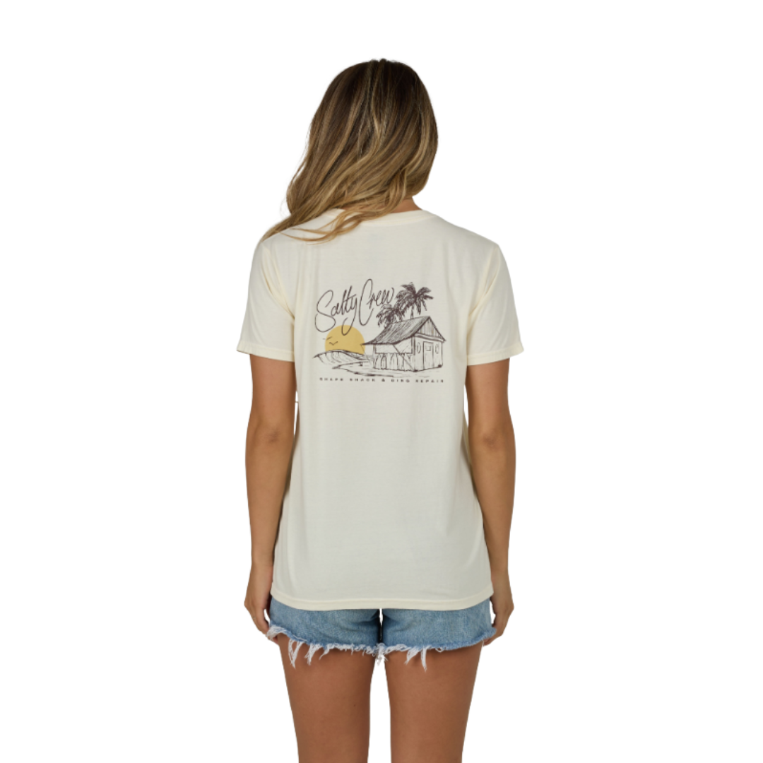 Shape Shack Boyfriend Tee - Off White