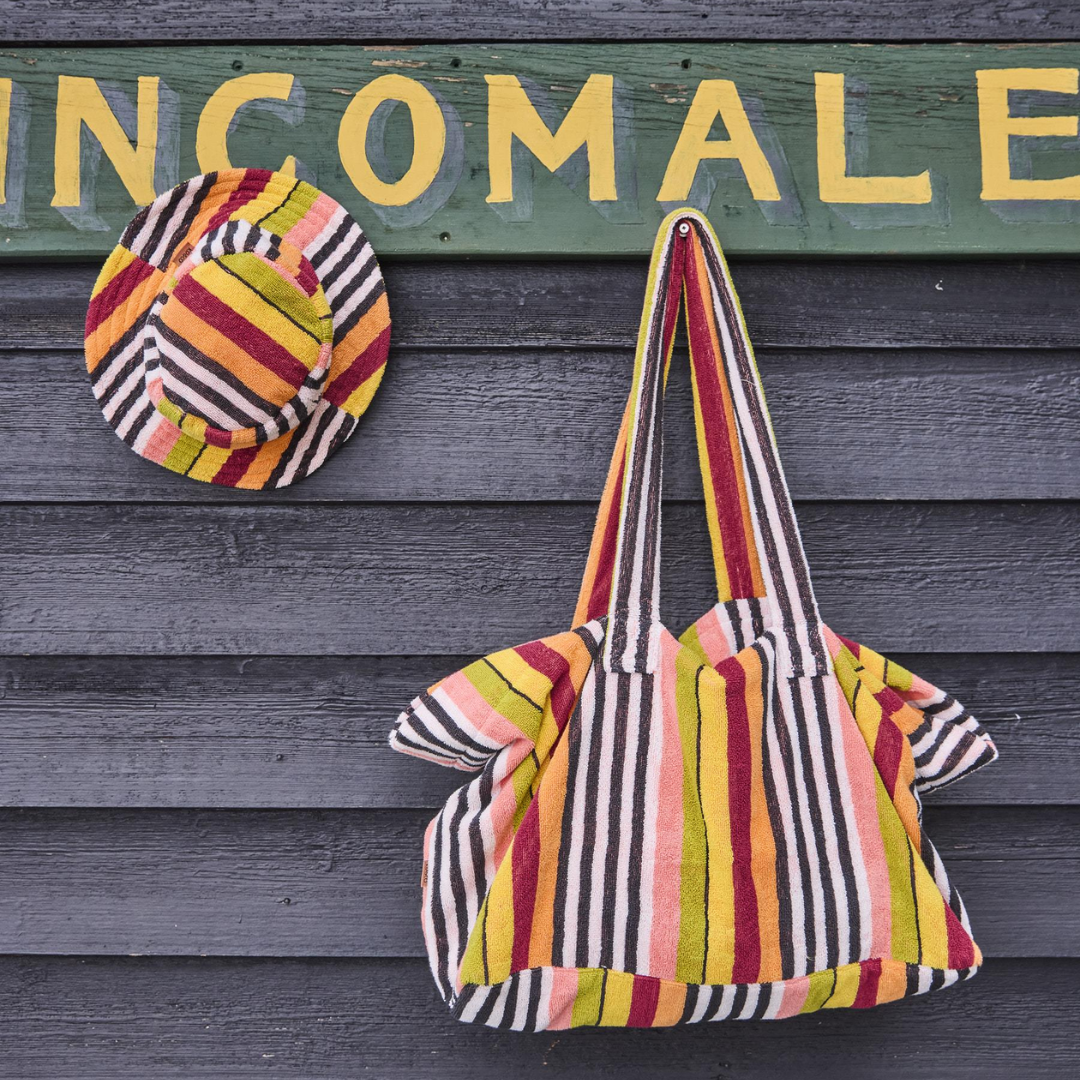 Casablanca Stripe Terry Oversized Beach Bag One Size