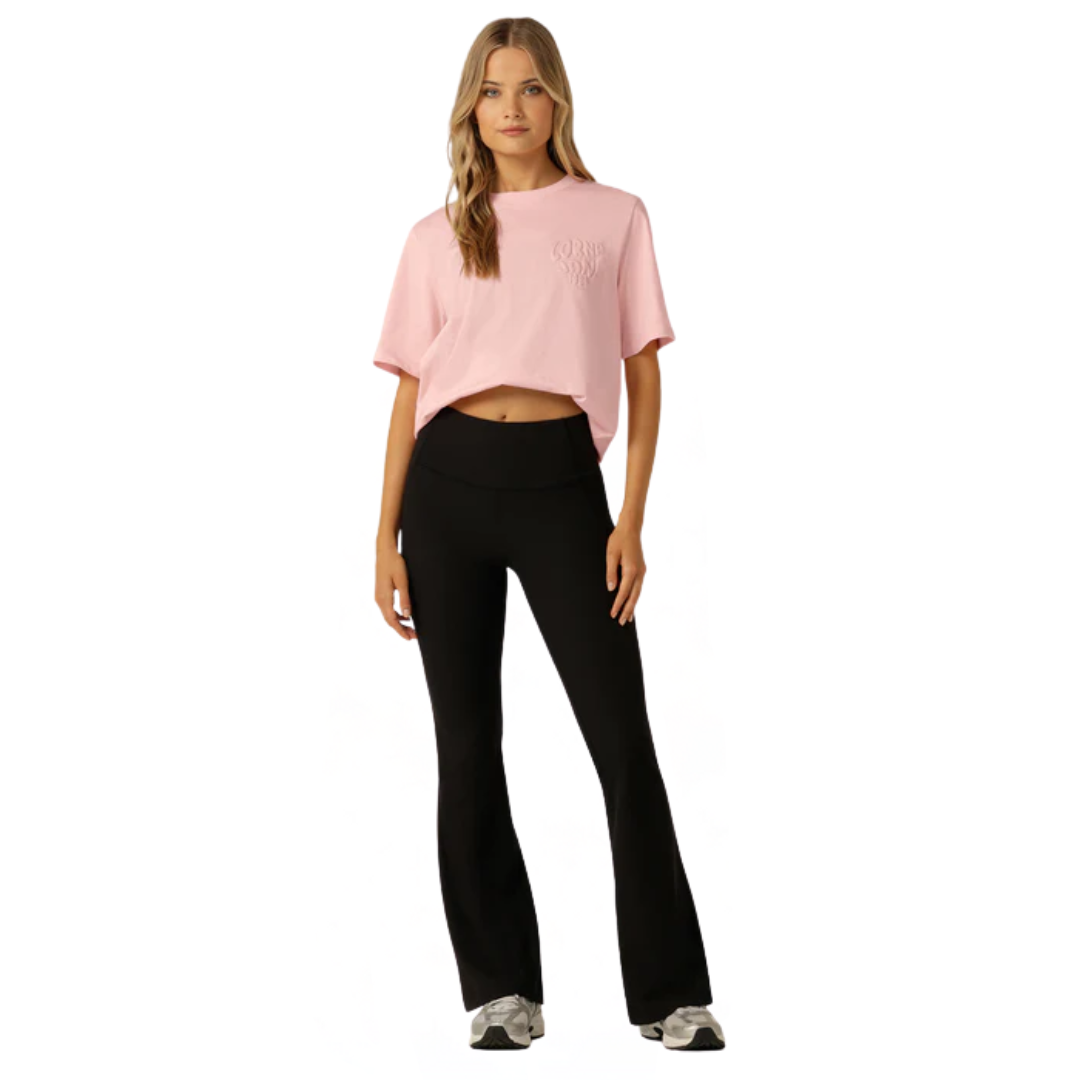 Irresistible Stomach Support Rib Flared Leggings
