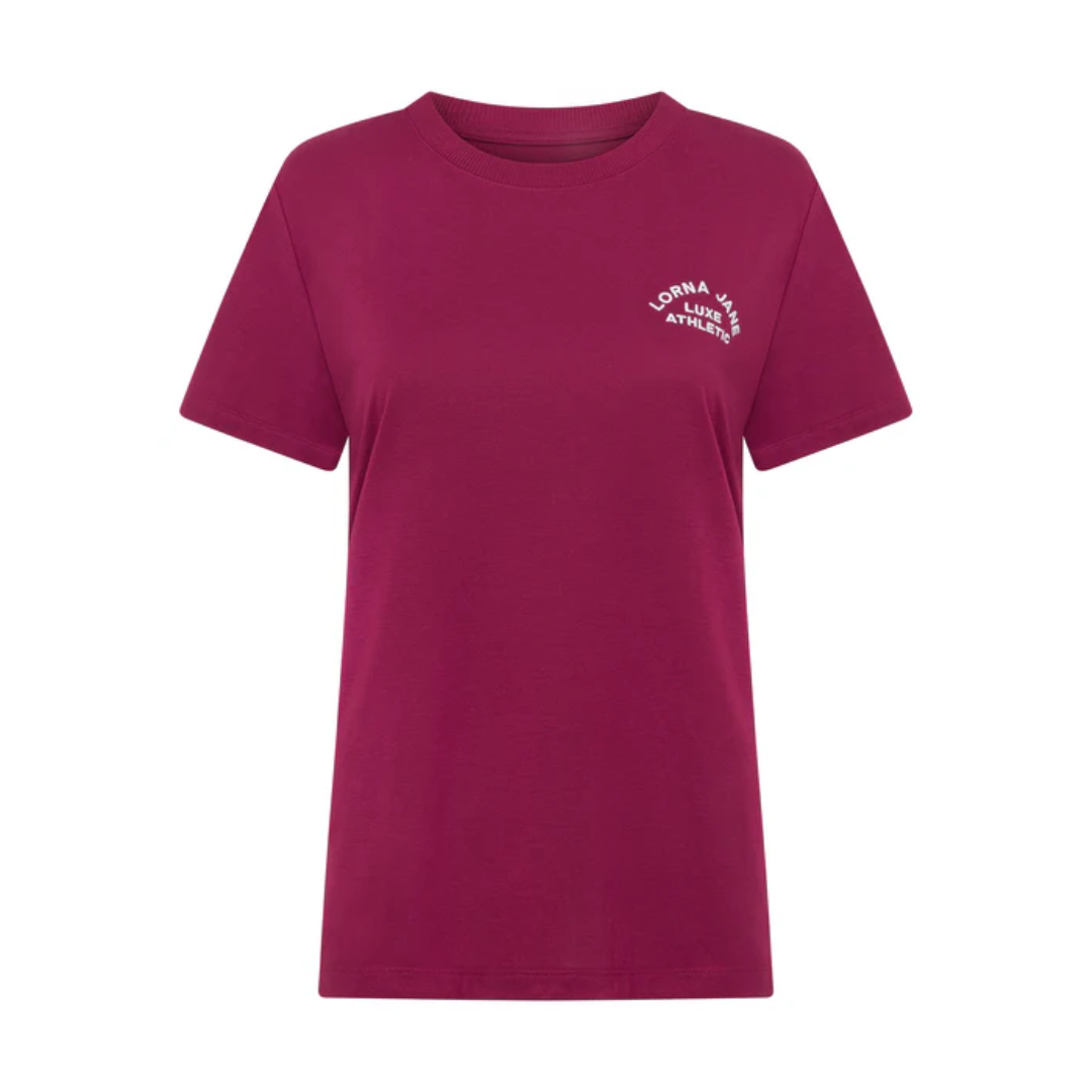 Lotus T-Shirt - Berry Red