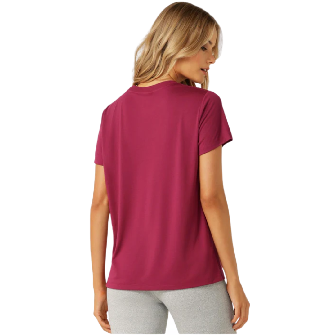 Lotus T-Shirt - Berry Red