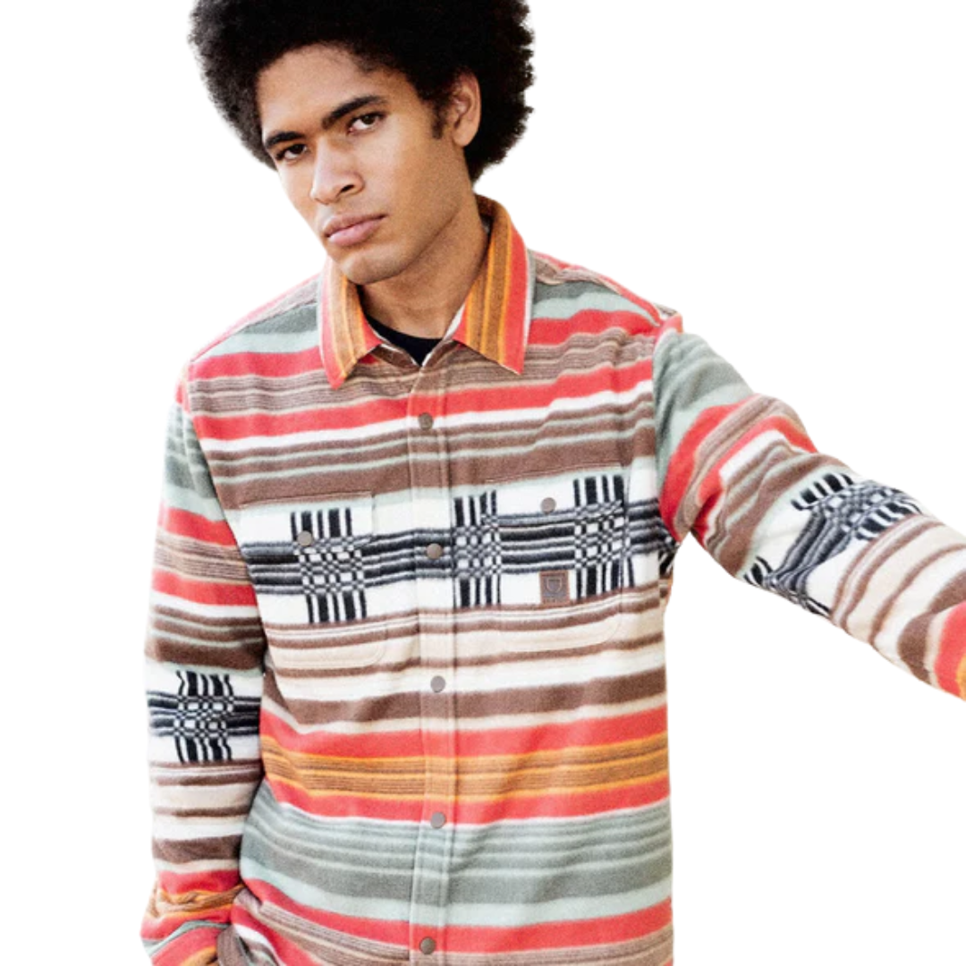 Bowery Arctic Stretch Fleece - Multi Blanket Stripe