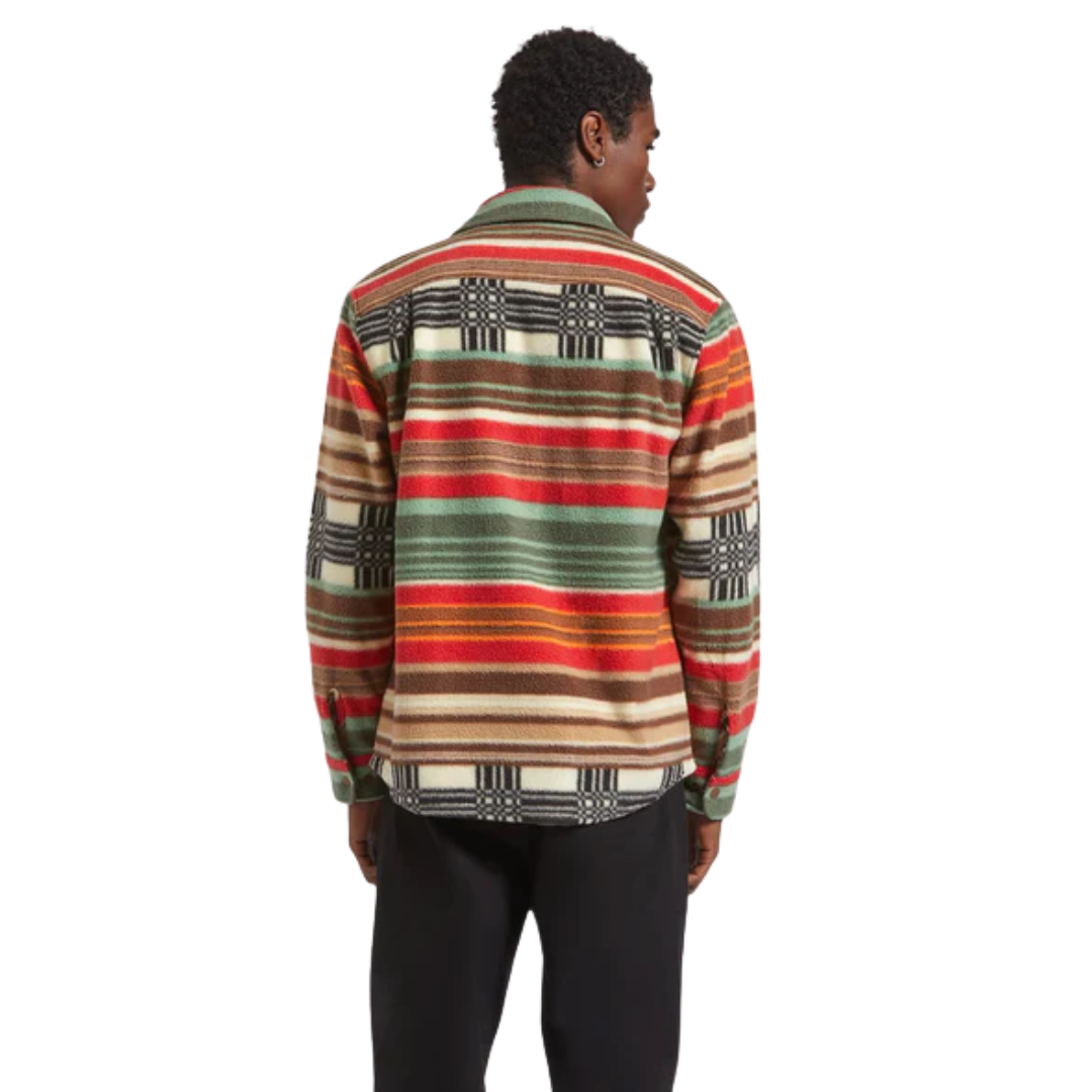 Bowery Arctic Stretch Fleece - Multi Blanket Stripe