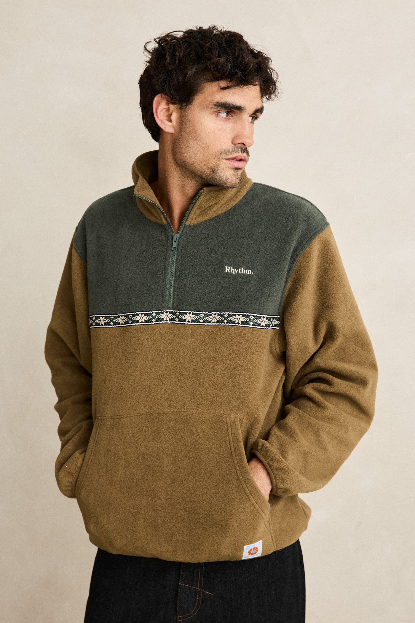 Alder Half Zip Pullover - Forest