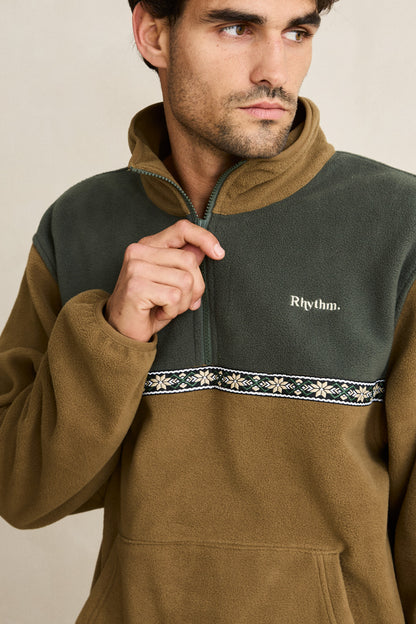 Alder Half Zip Pullover - Forest