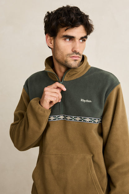 Alder Half Zip Pullover - Forest