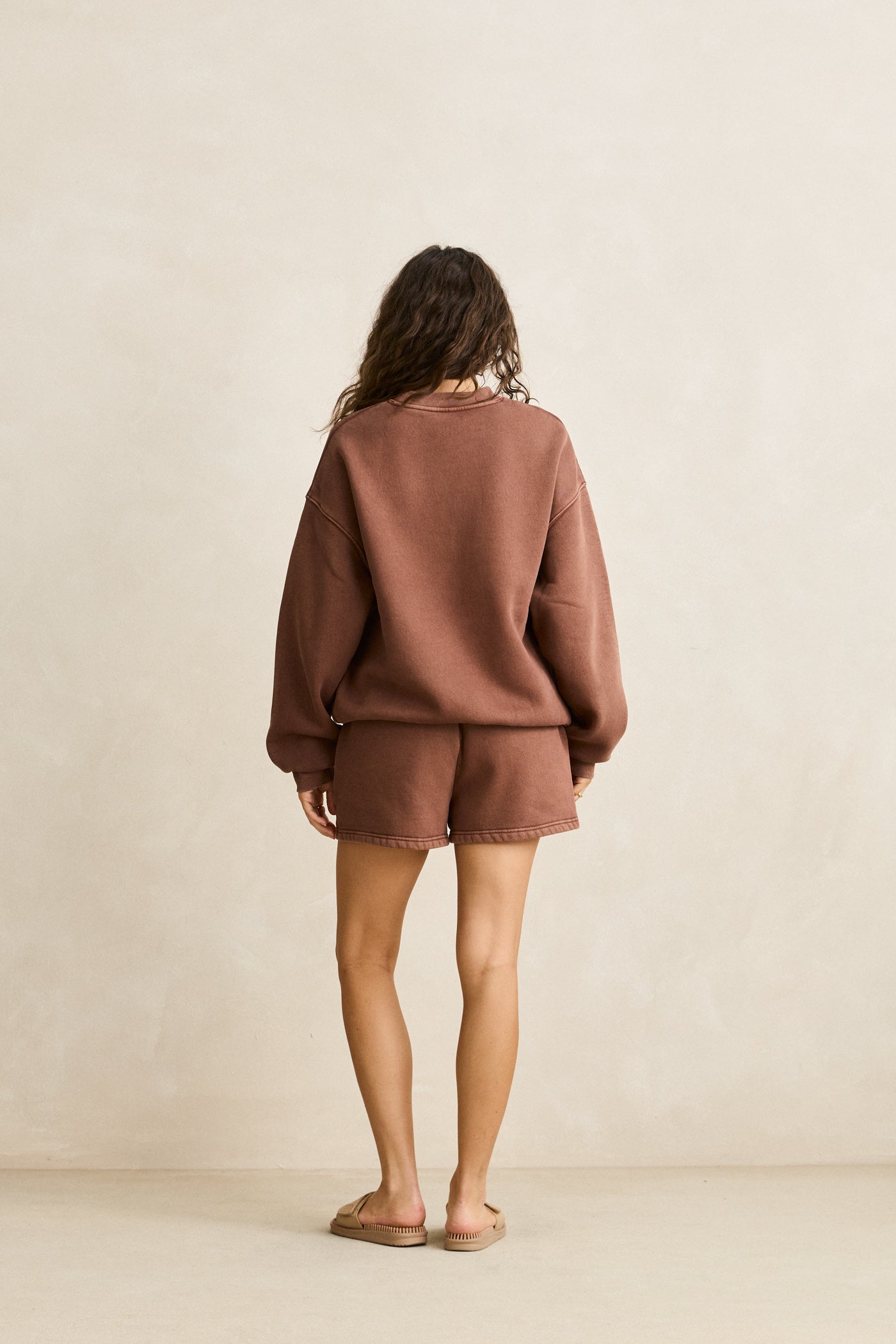 Collegiate Fleece Short - Chocolate