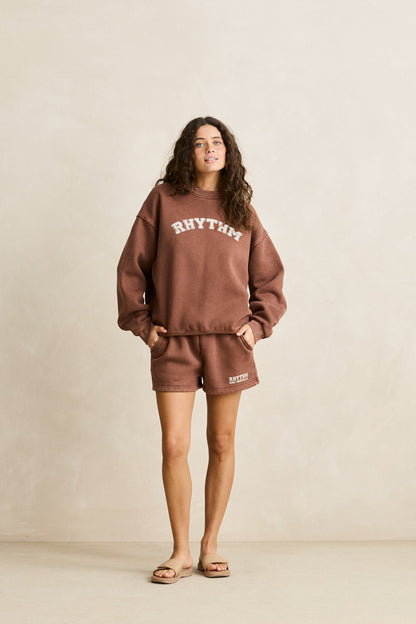 Collegiate Fleece Short - Chocolate