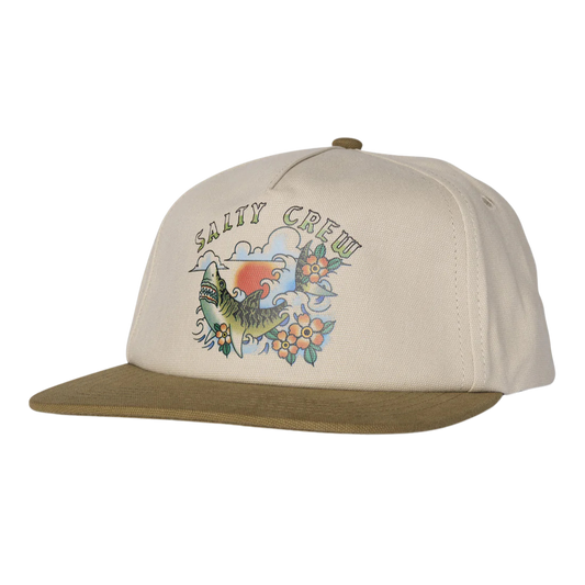 Hopper 5 Panel Cap - Oyster/Brown