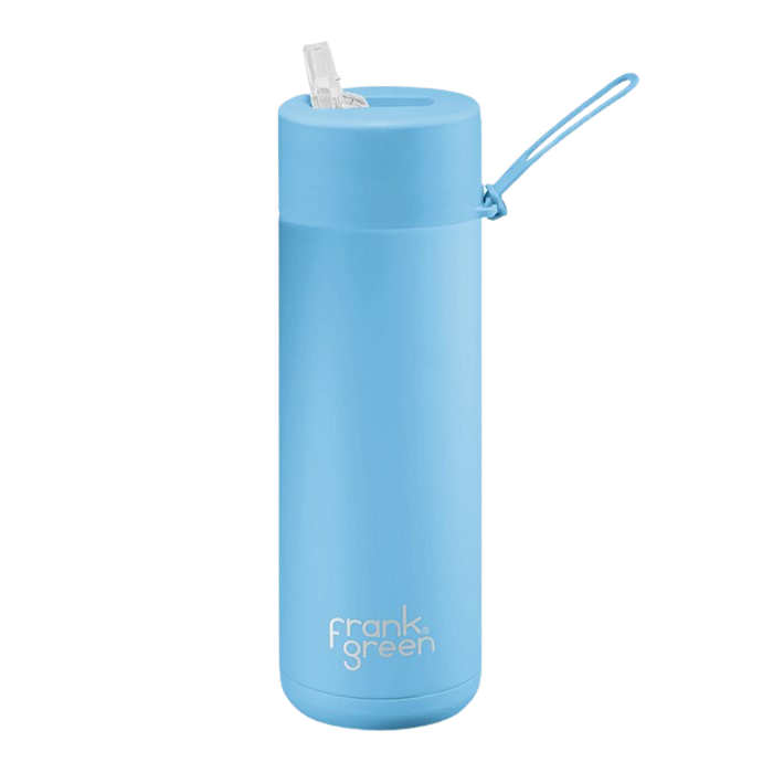 Frank Green Ceramic Reusable Bottle - Sky Blue 595ml