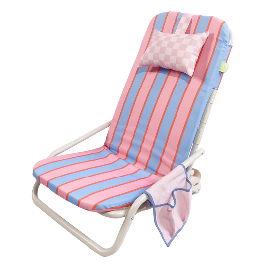 Bubblegum Luxe Beach Lounger