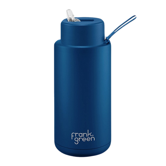 Frank Green Ceramic Reusable Bottle - Deep Ocean 1 Litre