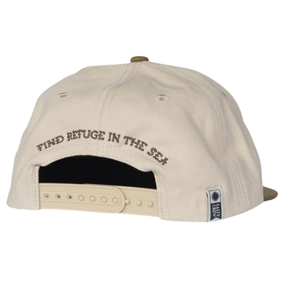 Hopper 5 Panel Cap - Oyster/Brown