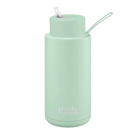 Frank Green Ceramic Reusable Bottle - Mint Gelato 1 Litre