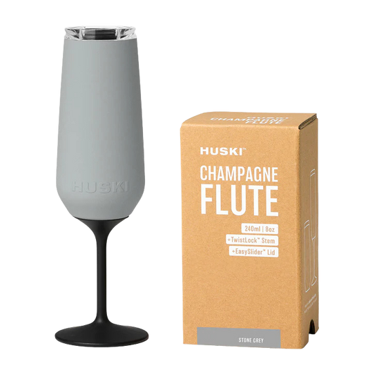 Huski Champagne Flute - Stone Grey