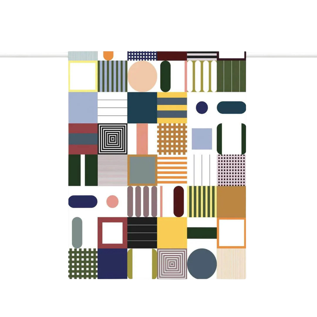 Tea Towel - Abstract Squares