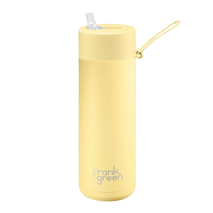 Frank Green Ceramic Reusable Bottle - Buttermilk 595ml